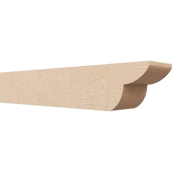 Ekena Millwork 6in. W x 6in. H x 32in. L Crestline Woodgrain TimberThane Rafter Tail, Primed Tan RFTUR06X06X32CRERCPR - main